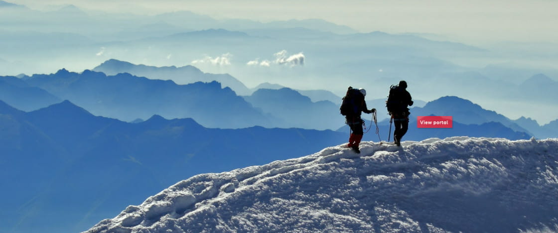 au sommet de la montagne